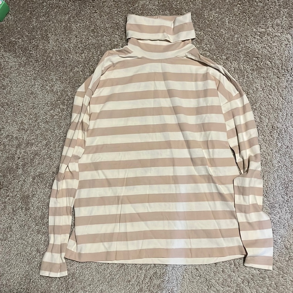 Jcrew Deck-Stripe Turtleneck T-Shirt